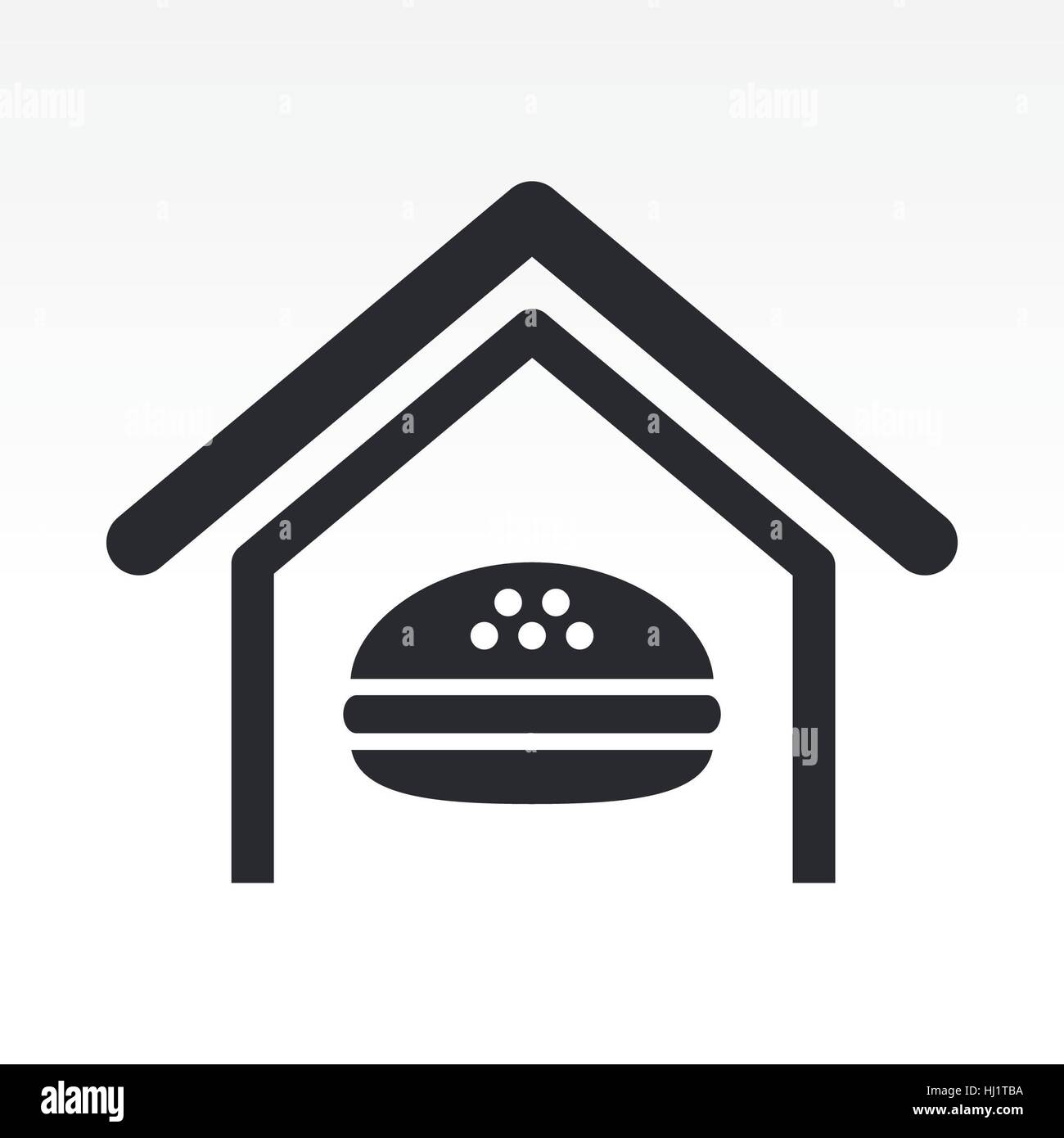 Vector illustration of single isolated fast-food icon Stock Photo - Alamy