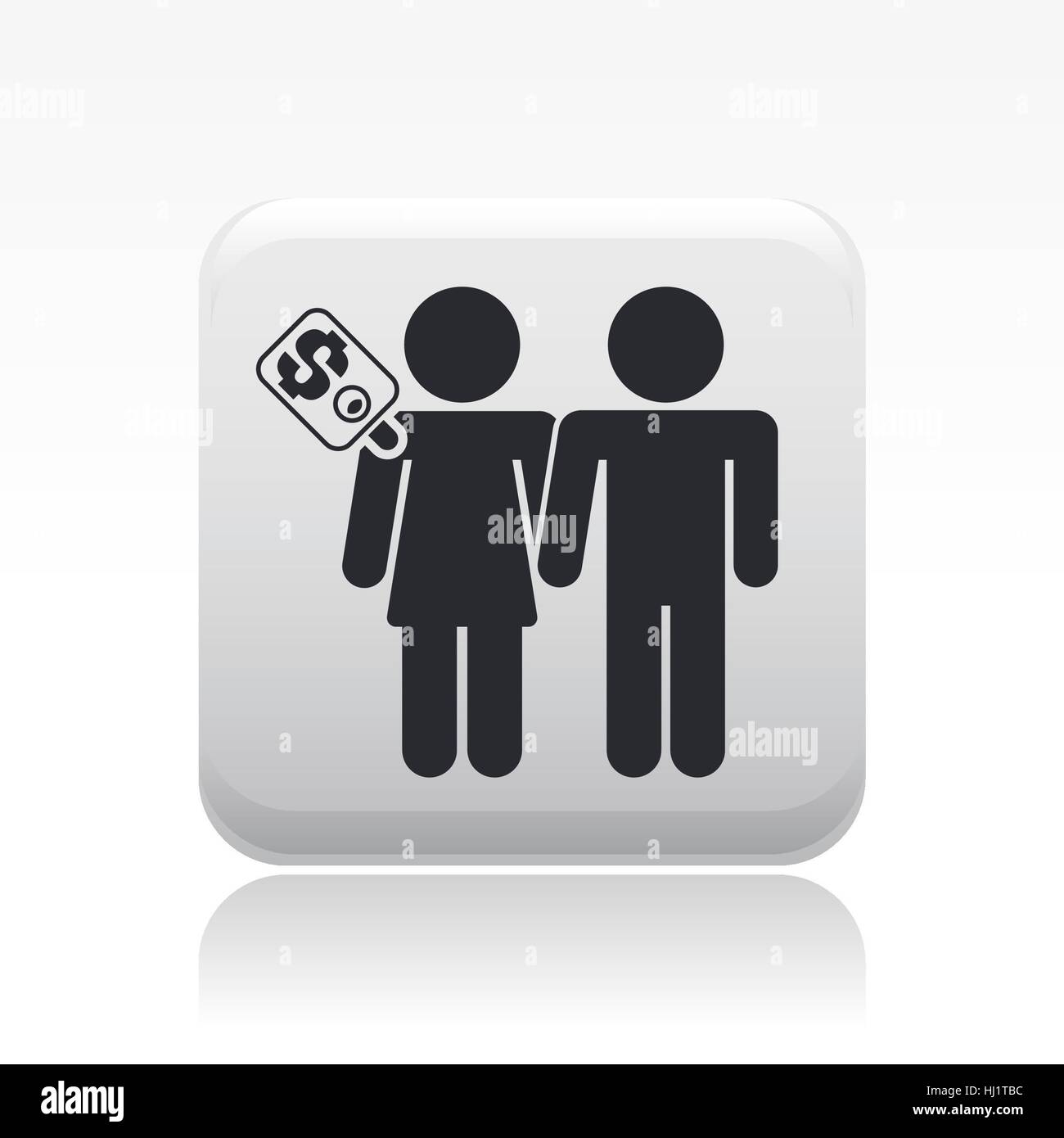 Vector illustration of single isolated prostitution icon Stock Photo ...