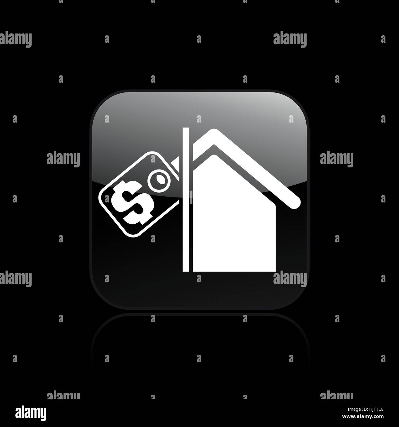 Vector illustration of single isolated real estate icon Stock Photo - Alamy