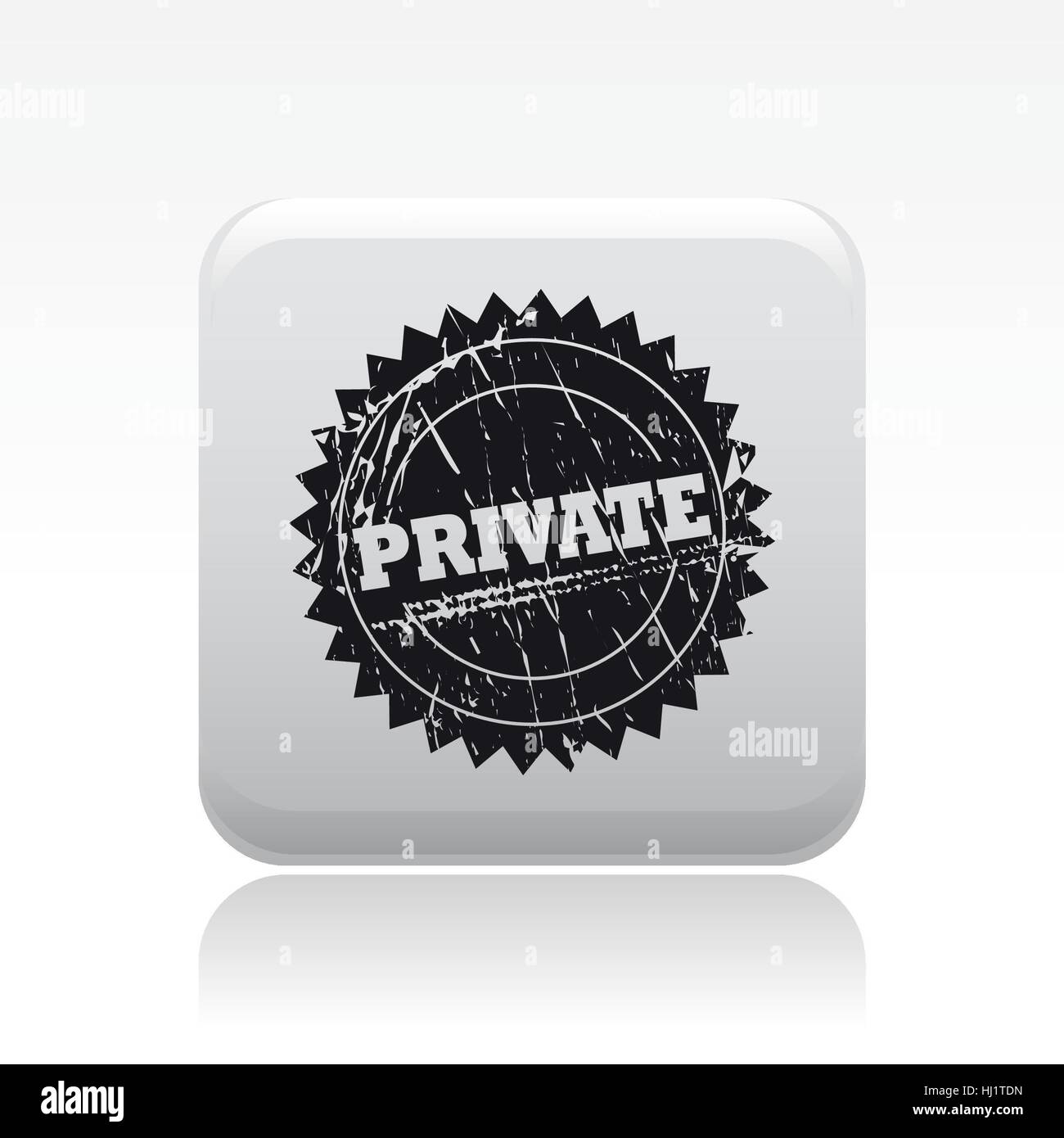 Vector illustration of single isolated privacy icon Stock Photo - Alamy