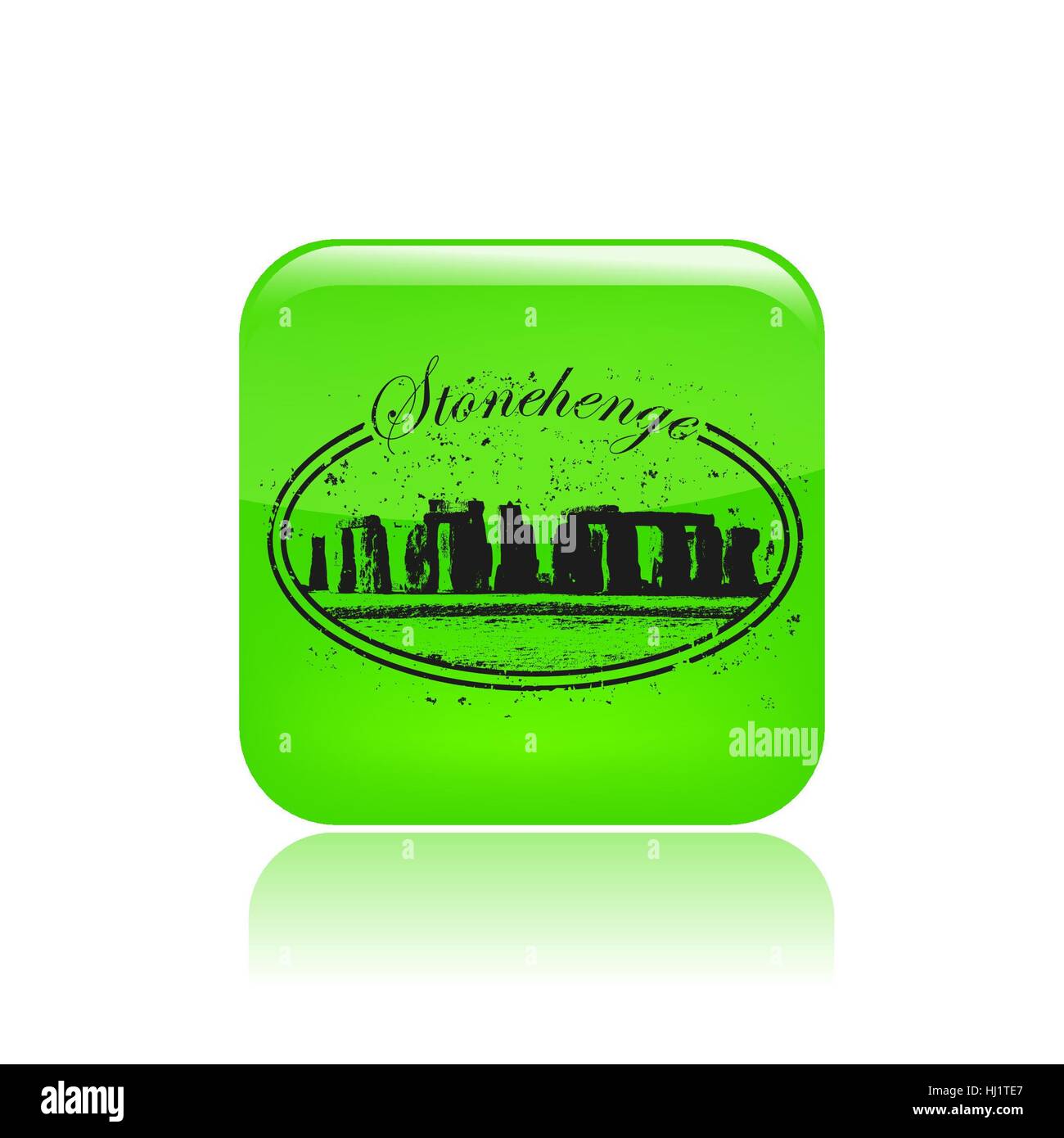 Vector illustration of single isolated Stonehenge icon Stock Photo - Alamy