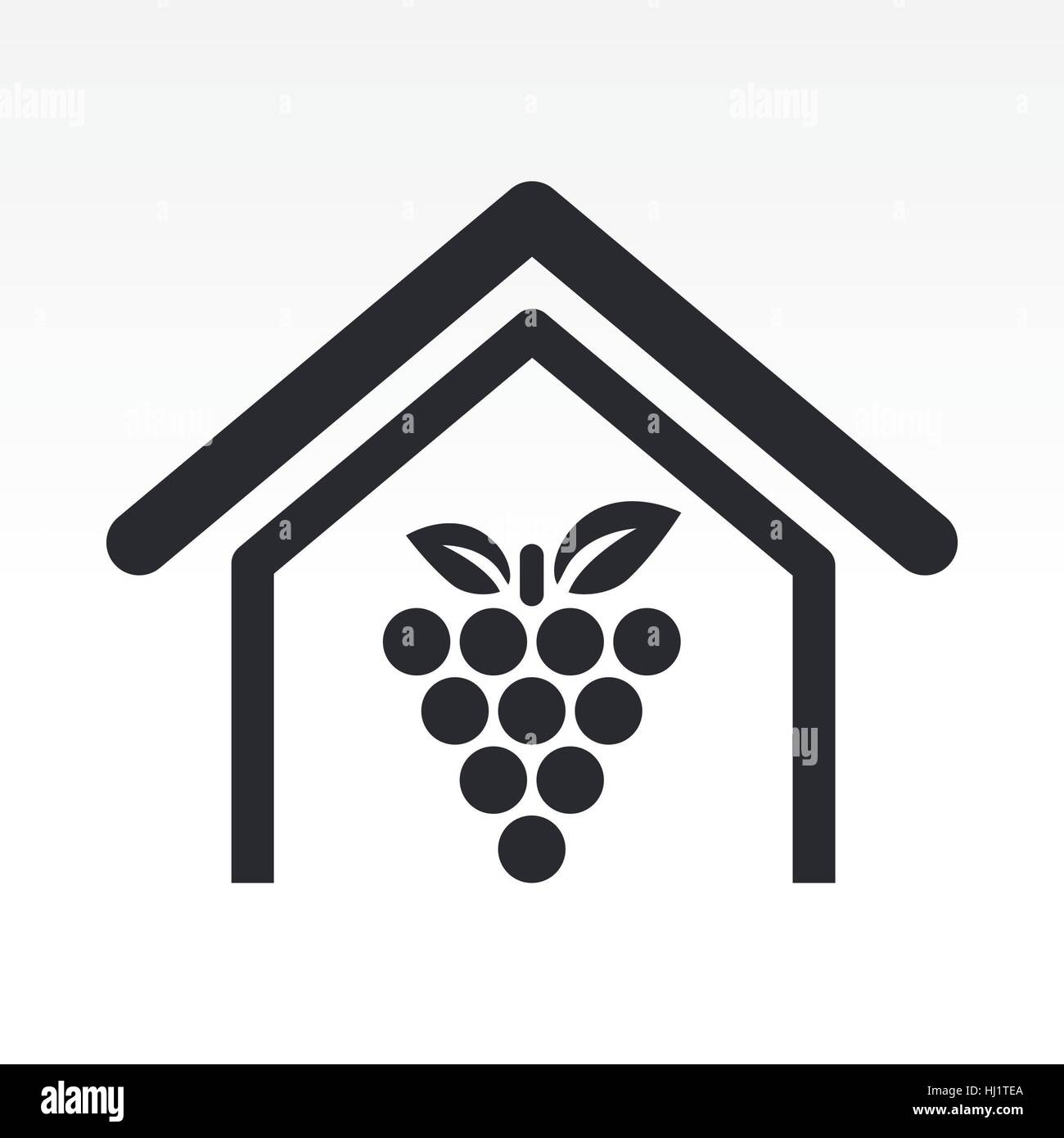 Vector illustration of single isolated farm icon Stock Photo - Alamy