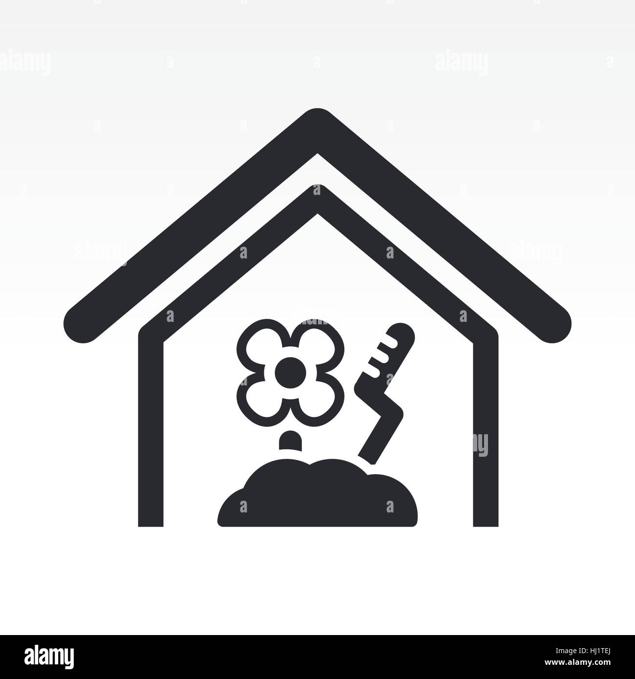 Vector illustration of single isolated farm icon Stock Photo - Alamy