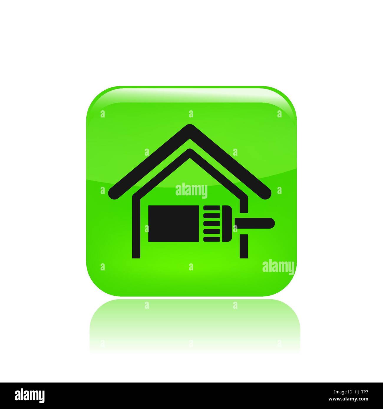 Vector illustration of single isolated home paint icon Stock Photo - Alamy