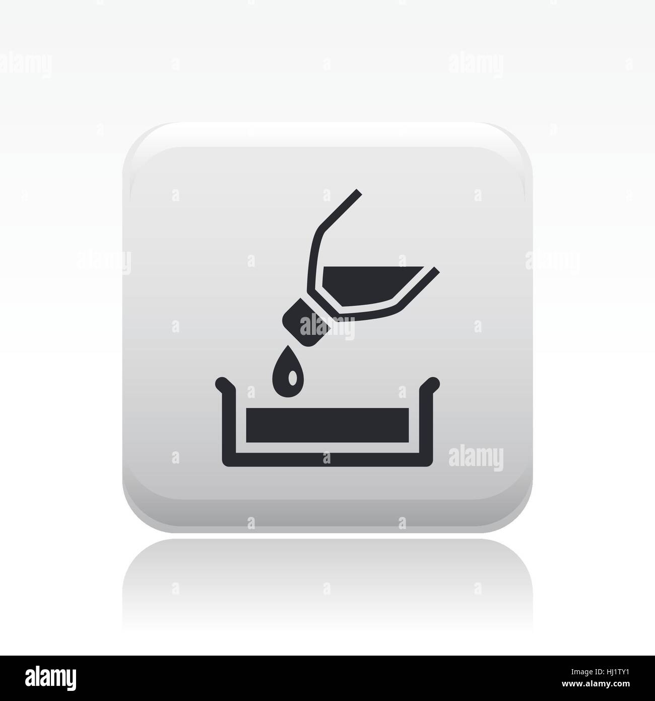 Vector illustration of single isolated pour icon Stock Photo - Alamy