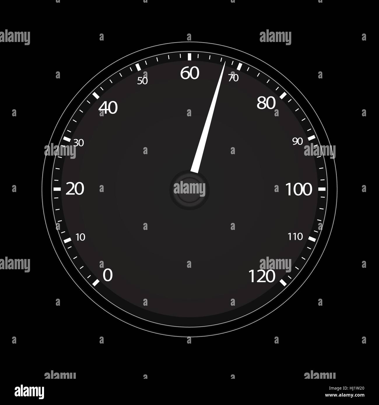 Vector illustration of single isolated tachometer icon Stock Photo - Alamy