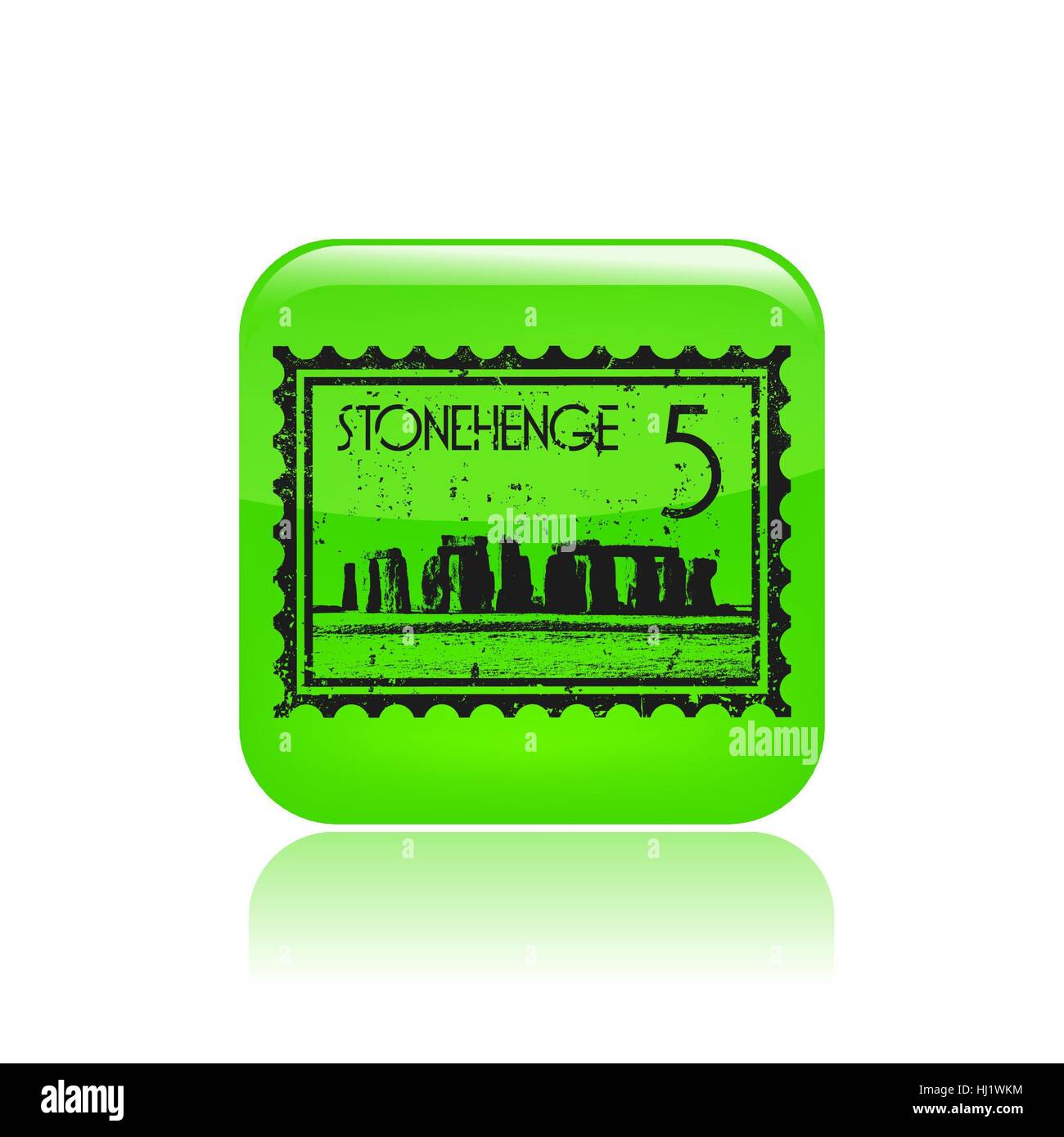 Vector illustration of single isolated Stonehenge icon Stock Photo - Alamy