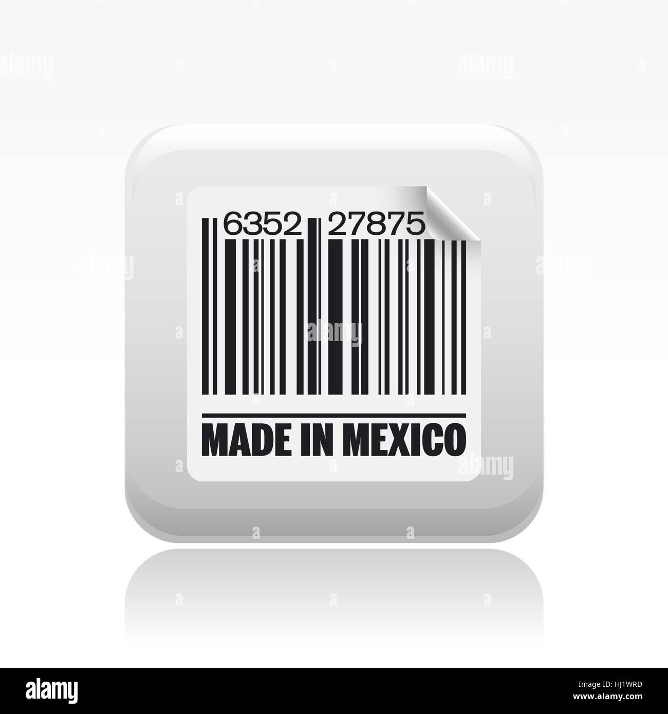 Vector illustration of single isolated made in Mexico icon Stock Photo ...