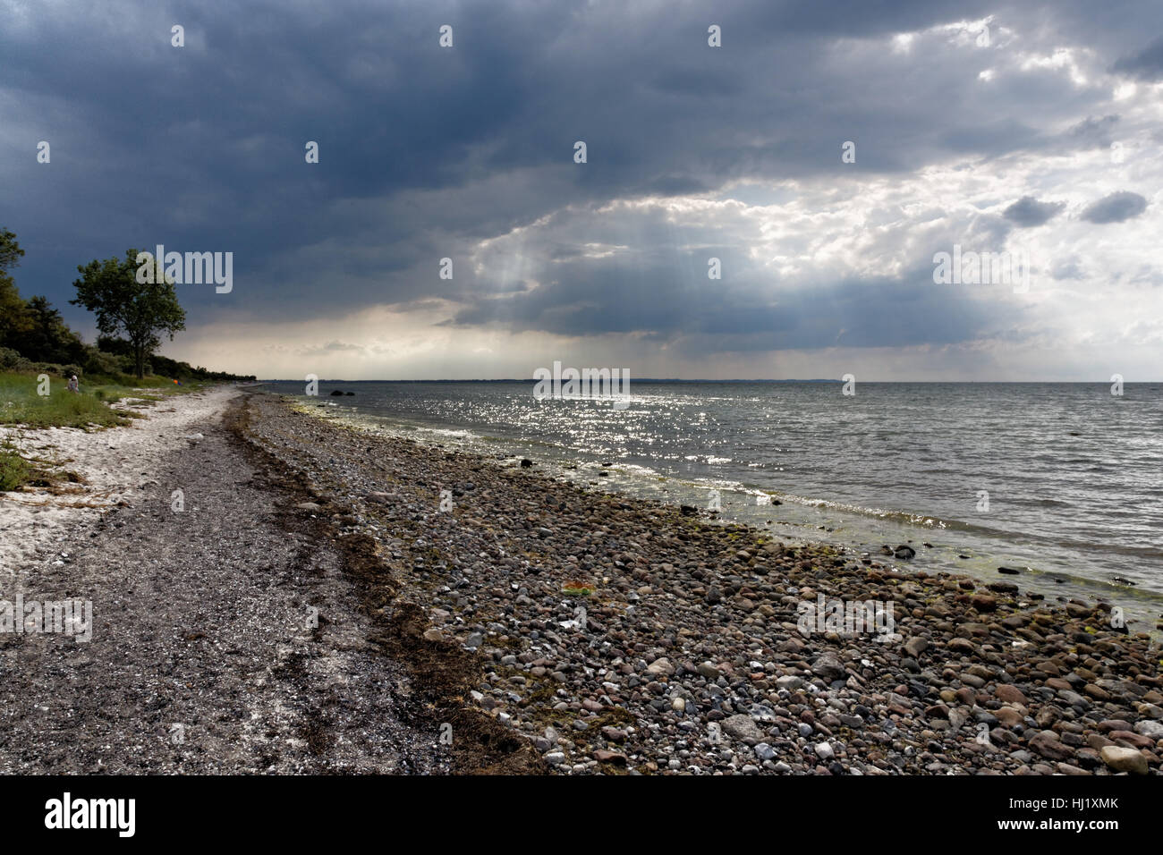 natural beach on the baltic sea island of poel Stock Photo