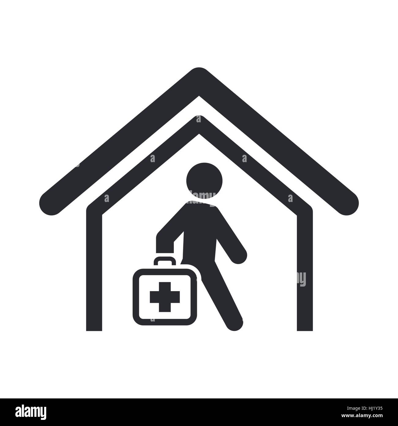 Vector illustration of single isolated medical icon Stock Photo - Alamy