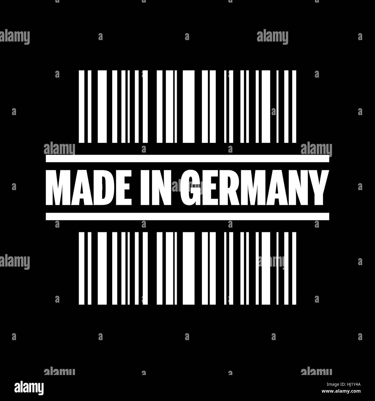 Vector illustration of single isolated made in Germany icon Stock Photo