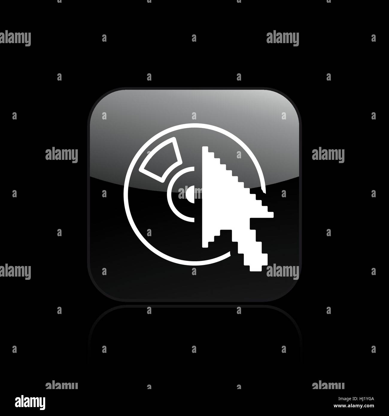 Vector illustration of single isolated player icon Stock Photo - Alamy