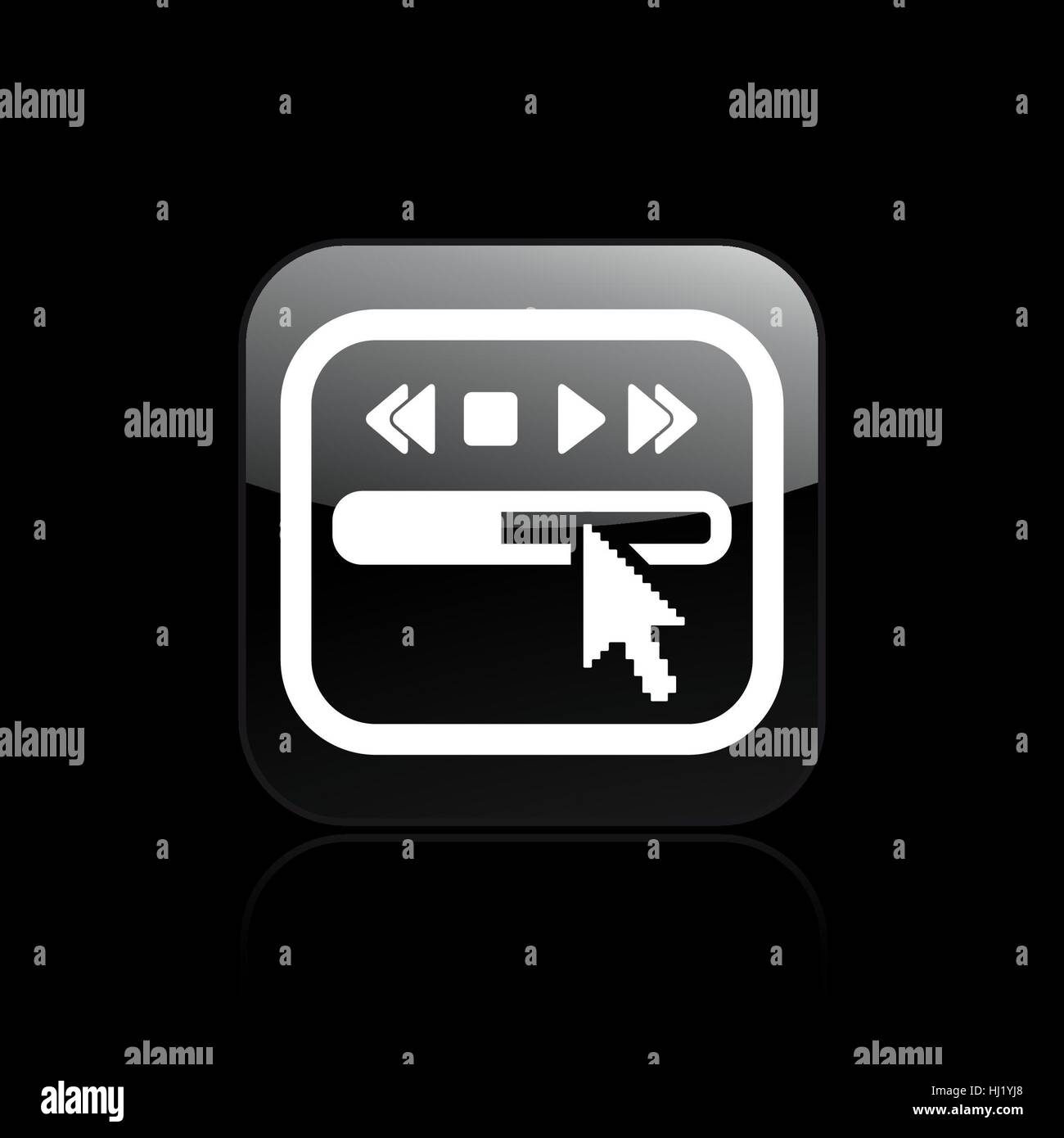 Vector illustration of single isolated player icon Stock Photo - Alamy