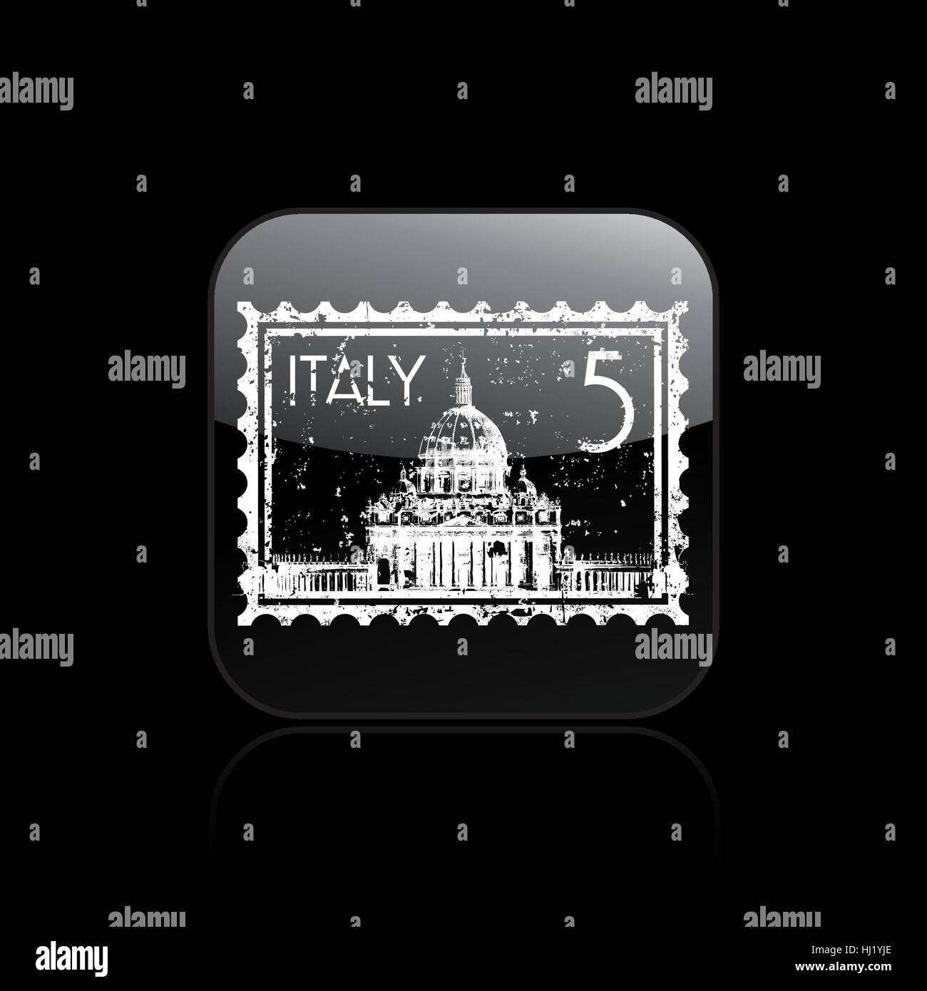 Vector illustration of single isolated Rome icon Stock Photo - Alamy