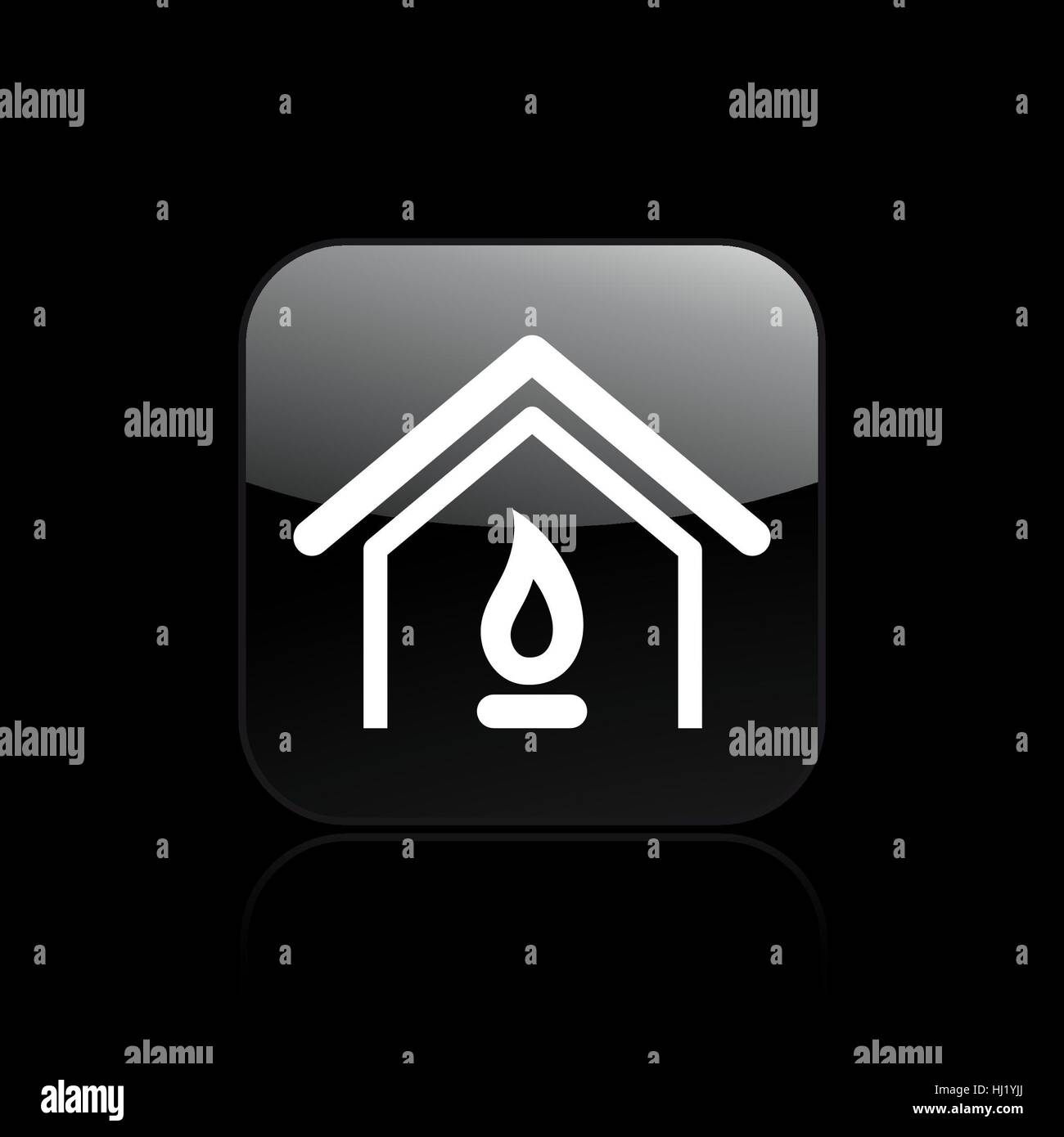 Vector illustration of single isolated home icon Stock Photo - Alamy