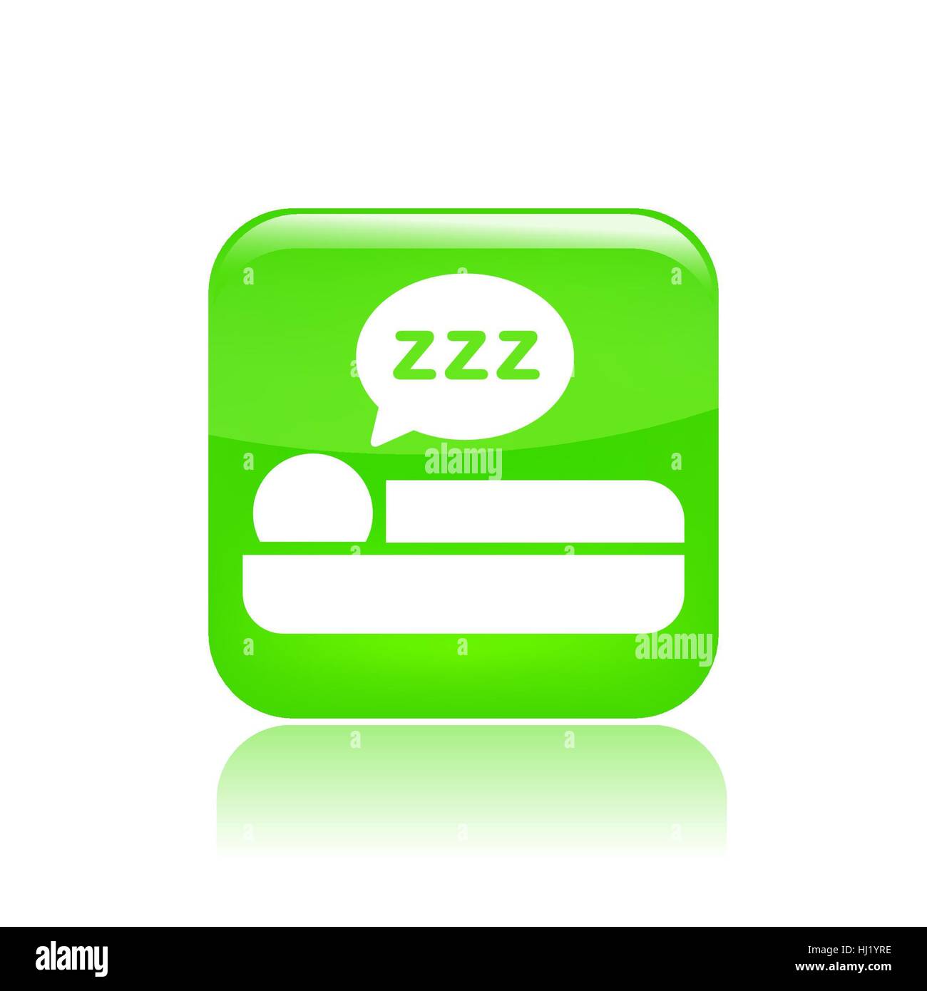 Vector illustration of single isolated sleep icon Stock Photo - Alamy