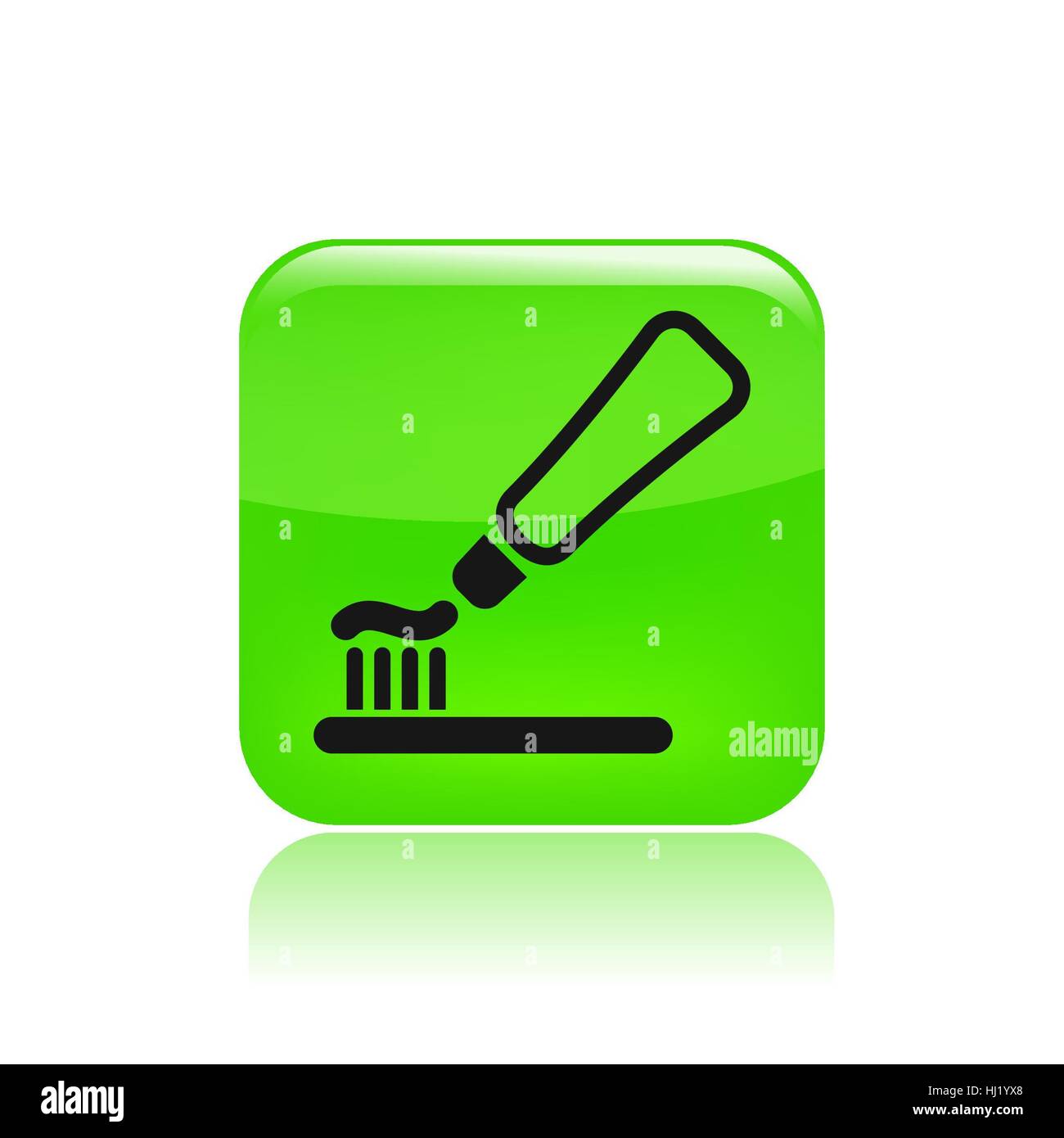 Vector illustration of single isolated toothpaste icon Stock Photo - Alamy