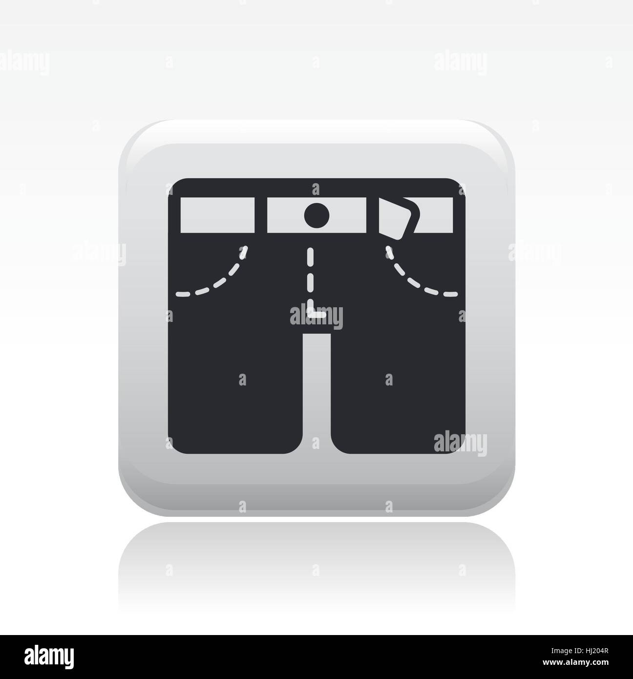 Vector illustration of single isolated short icon Stock Photo - Alamy