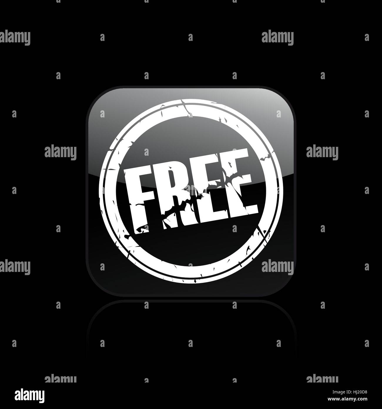 Vector illustration of single isolated free icon Stock Photo - Alamy