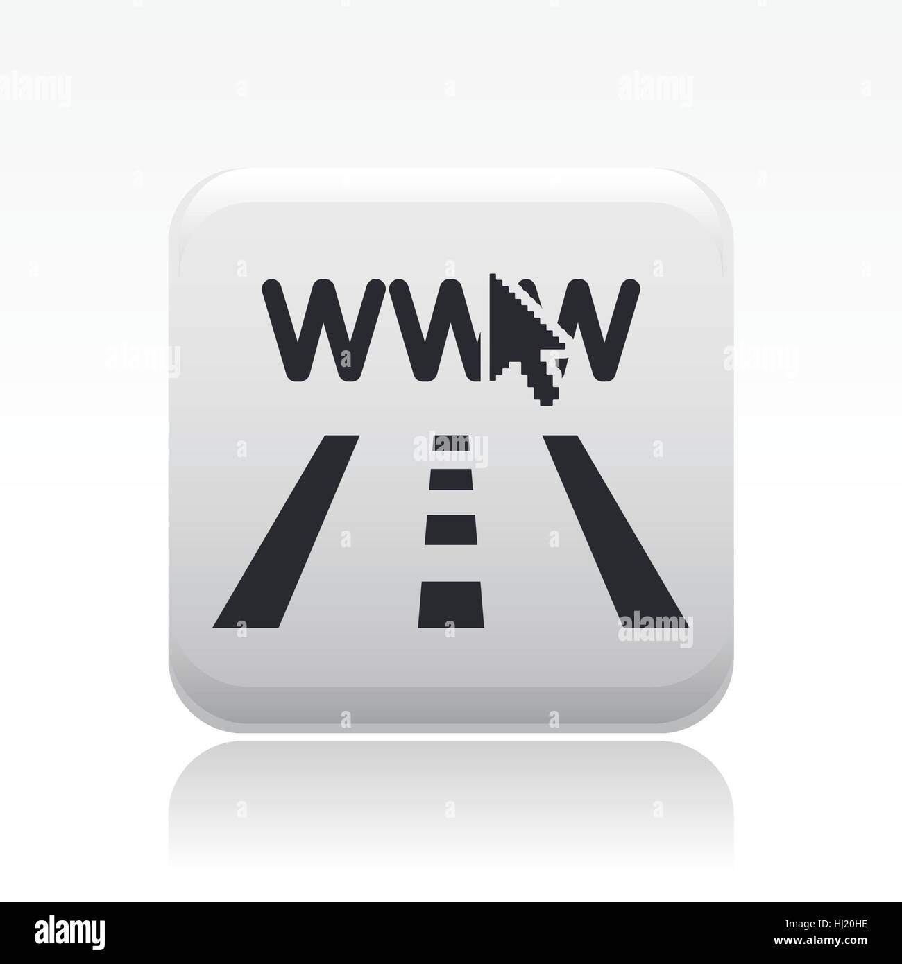 Vector illustration of single isolated road icon Stock Photo - Alamy