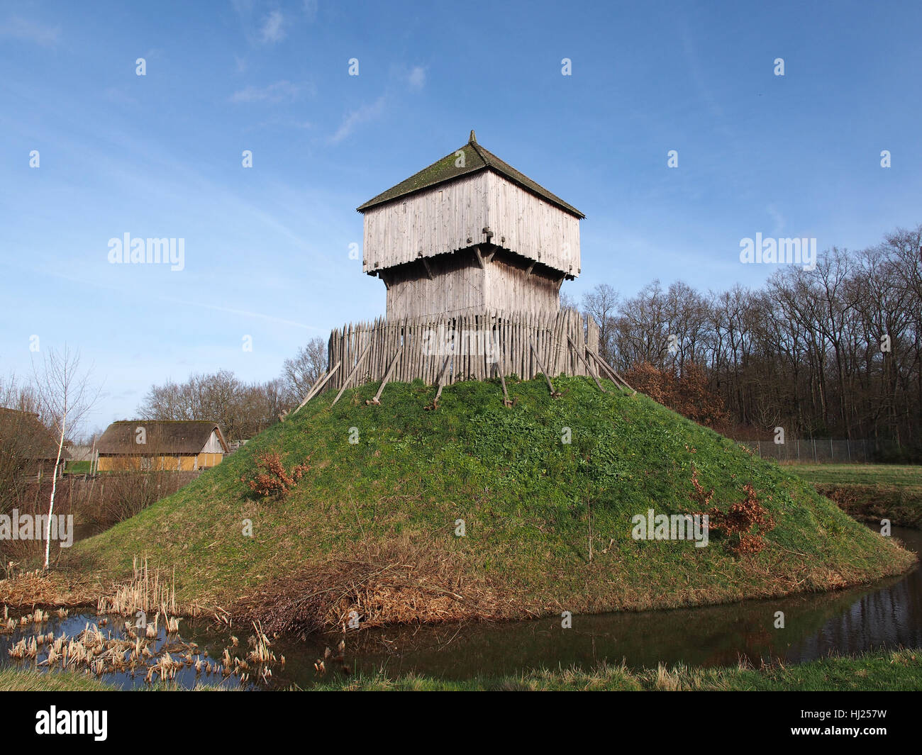 wood, fortification, keep, globe, earth, world, castle, bailey Stock Photo Alamy