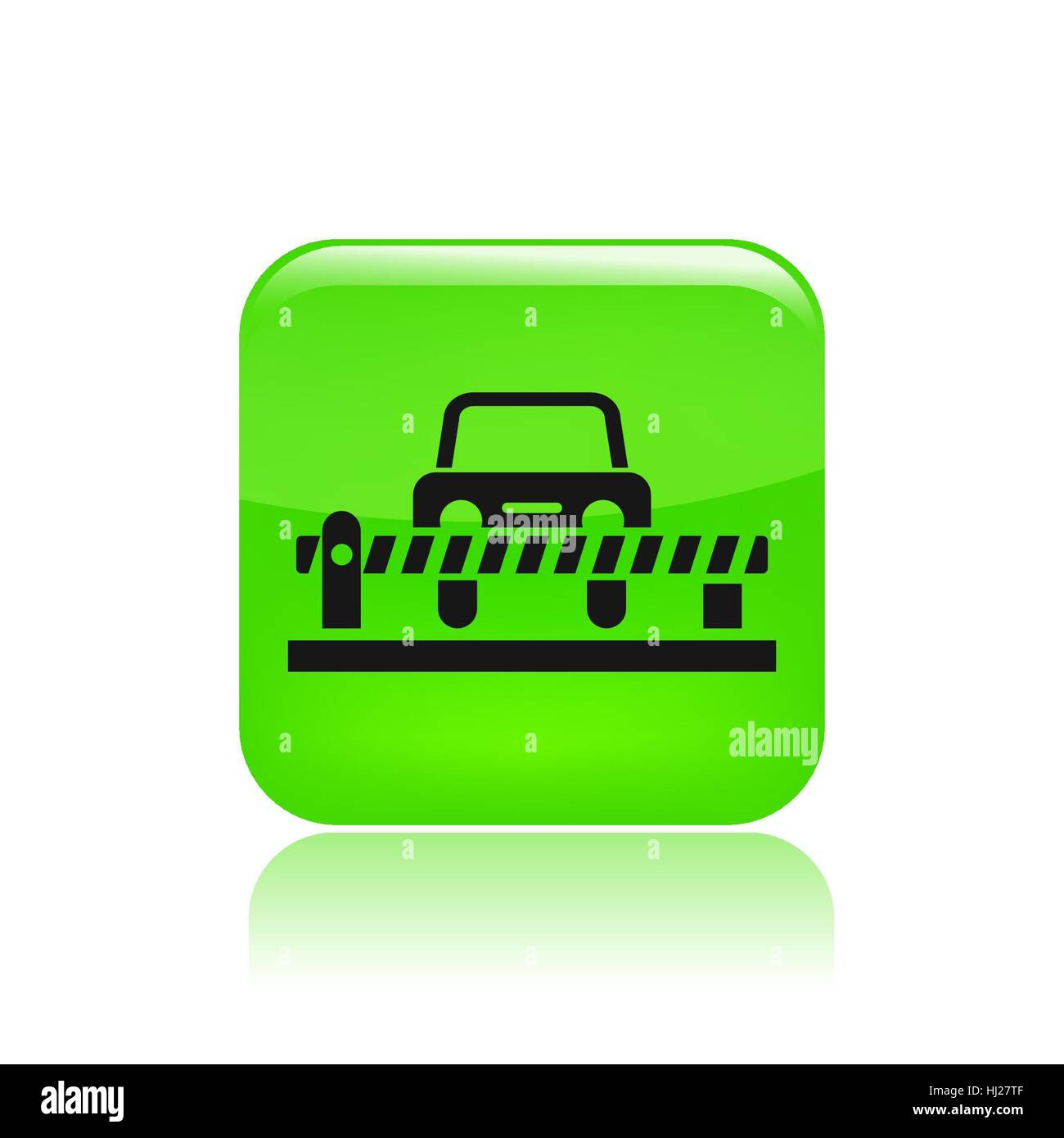 Vector illustration of single isolated road barrier icon Stock Photo ...