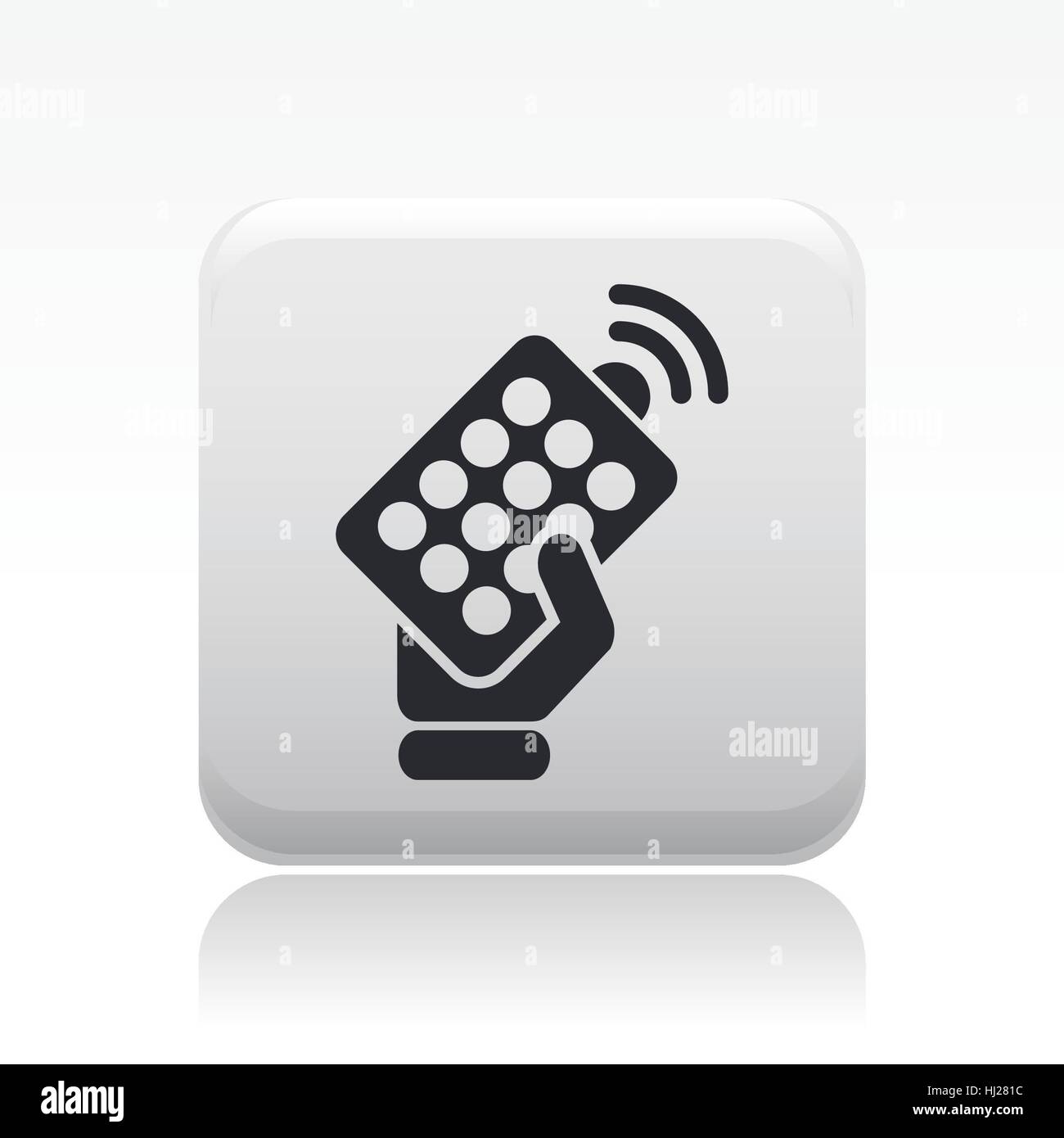 Vector illustration of single isolated remote icon Stock Photo - Alamy