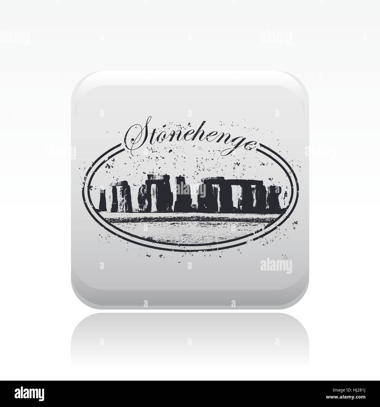 Vector illustration of single isolated Stonehenge stamp Stock Photo - Alamy