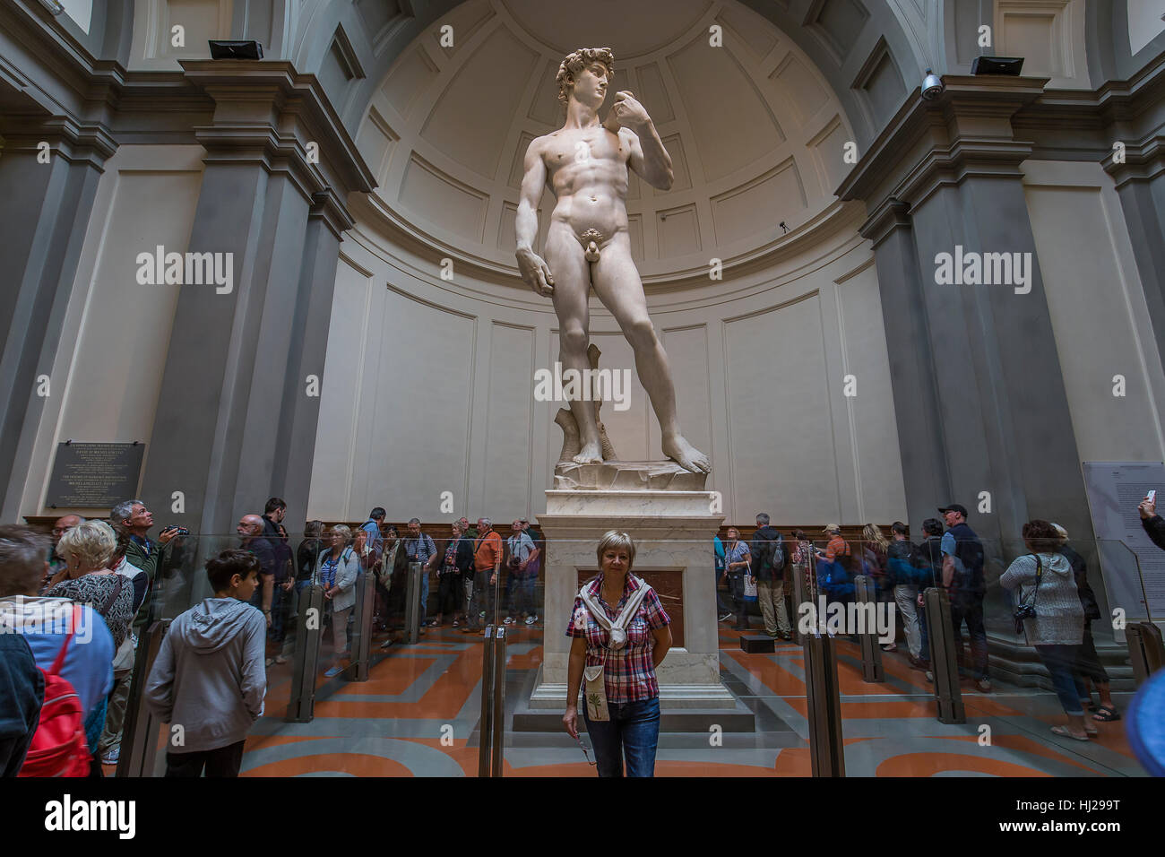 FLORENCE, ITALY, OCTOBER 24, 2015 Michelangelo David statue in