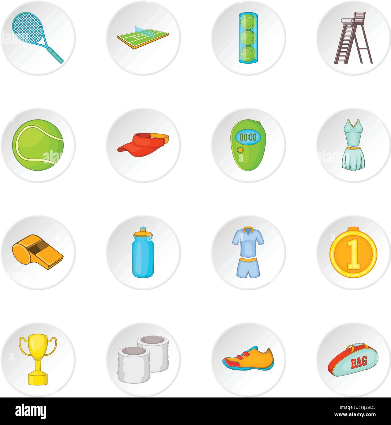 Tennis icons set Stock Vector Image & Art - Alamy