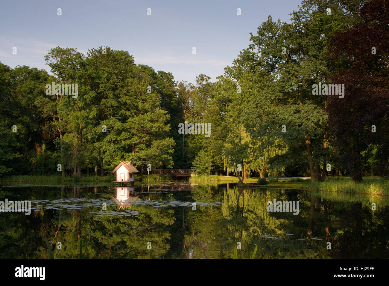 Duck house by pond hi-res stock photography and images - Alamy