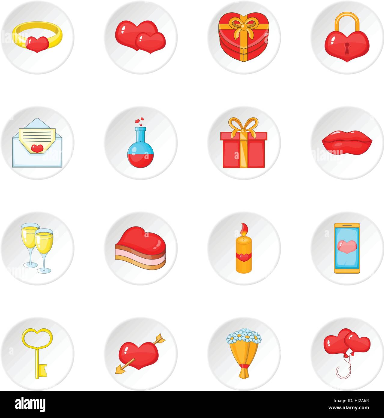 Saint Valentine day icons set Stock Vector Image & Art - Alamy