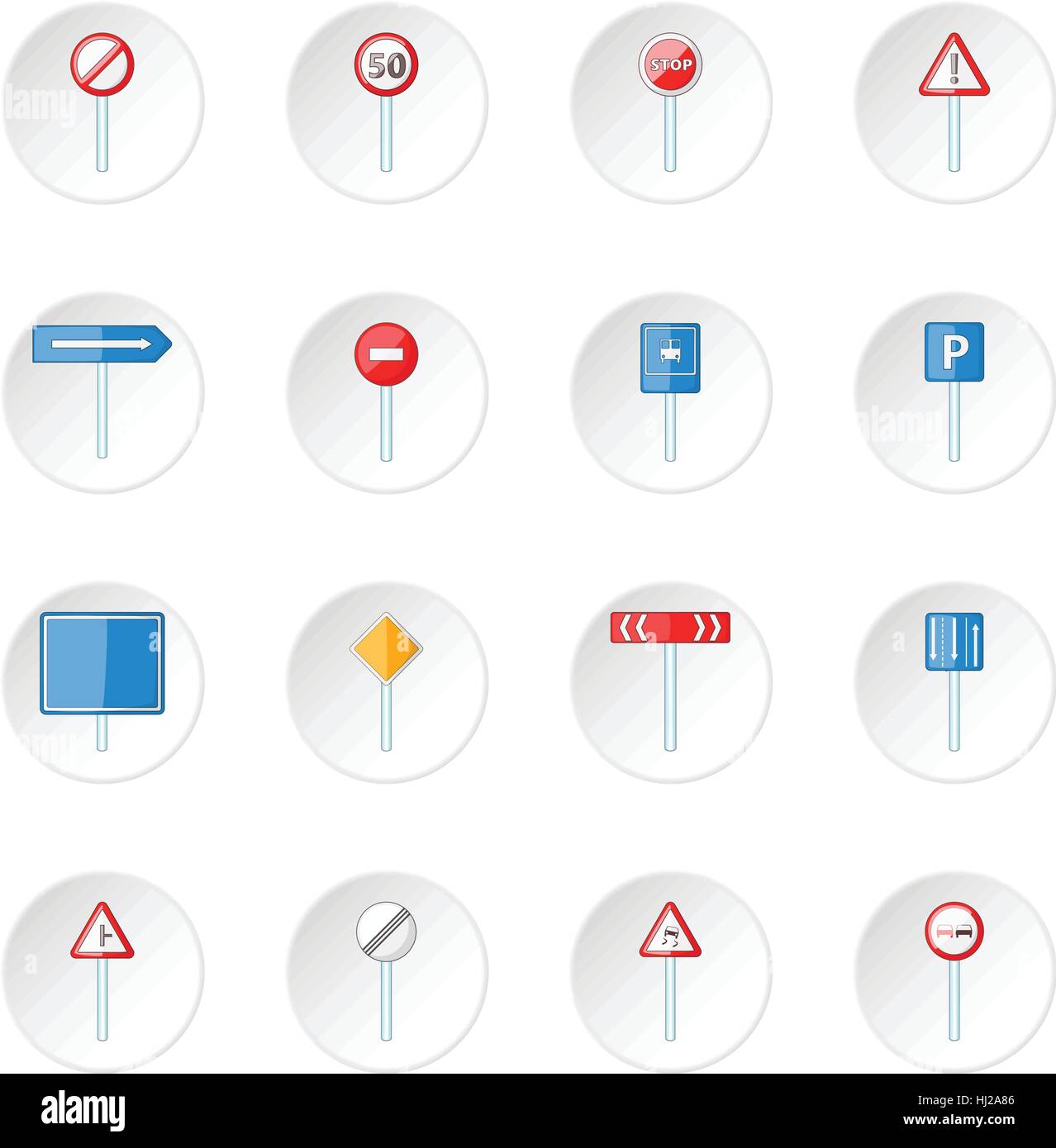Road signs icons set Stock Vector Image & Art - Alamy