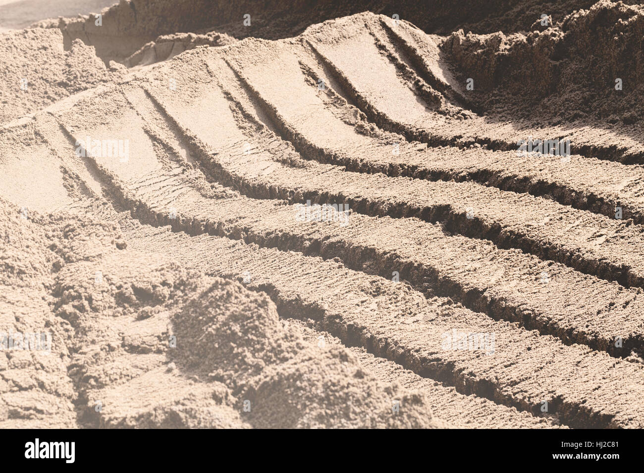 Excavator loading aggregate material in hi-res stock photography and ...