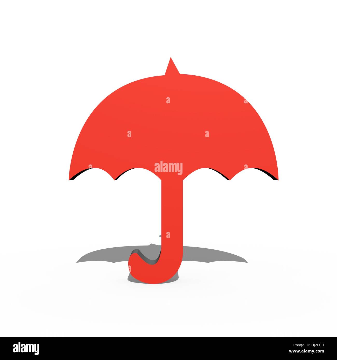 An umbrella isolated against a white background Stock Photo - Alamy
