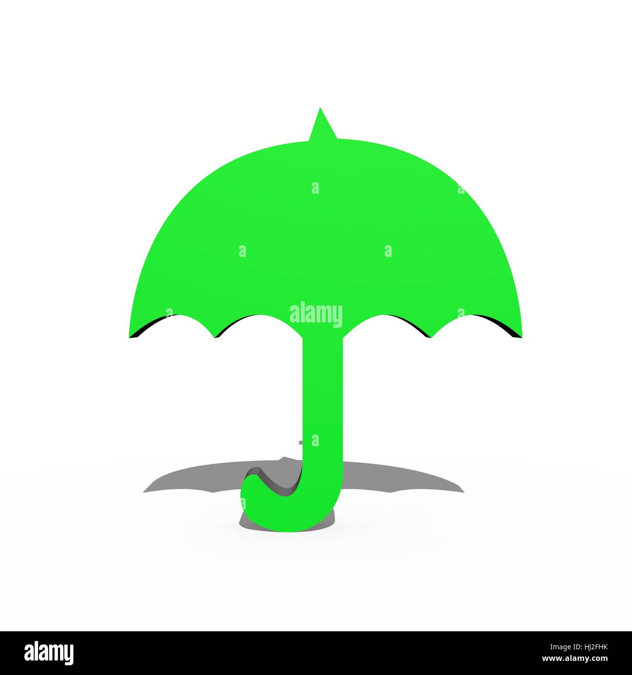 An umbrella isolated against a white background Stock Photo - Alamy