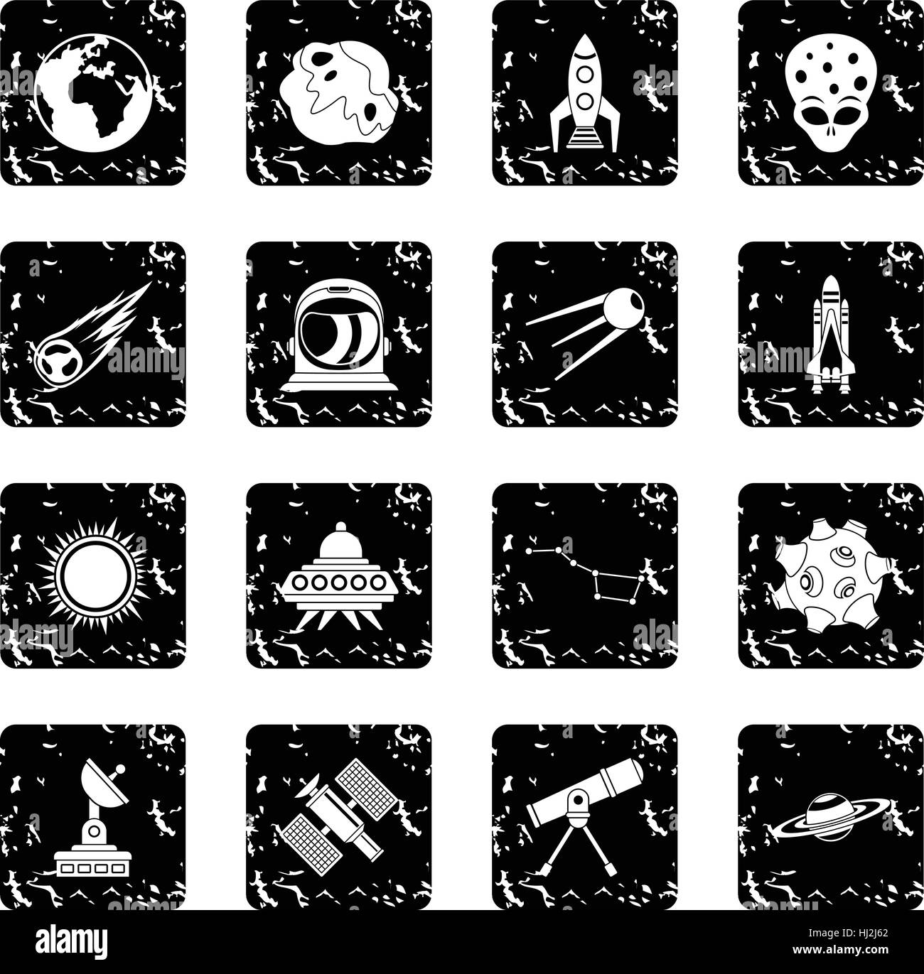 Space icons set Stock Vector Image & Art - Alamy