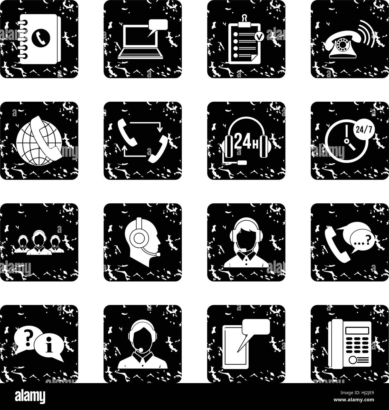 Call center symbols icons set Stock Vector Image & Art - Alamy