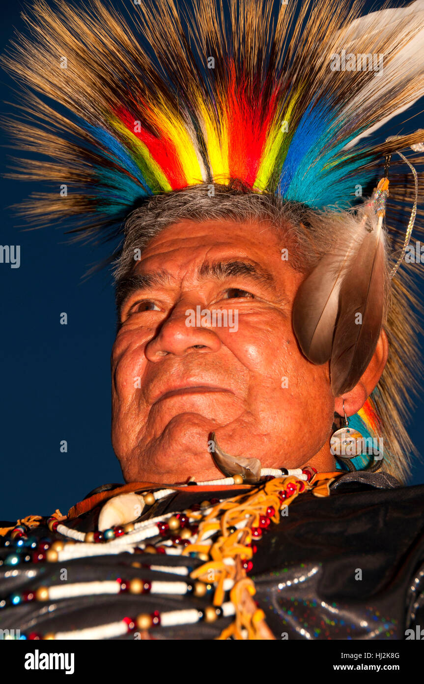 Man in regalia, PiUmeSha Treaty Days, Warm Springs Indian Reservation