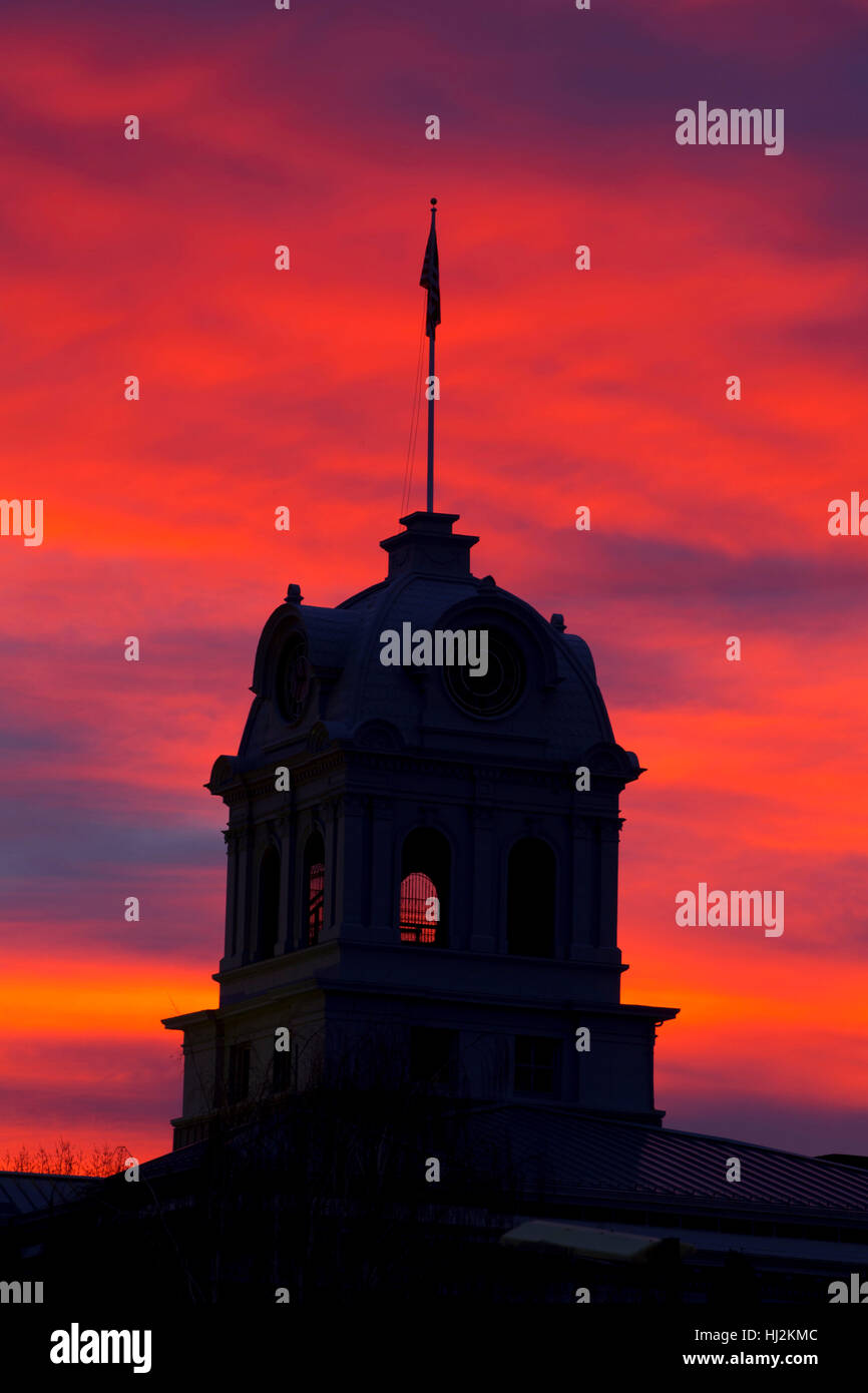 Crook County Courthouse sunrise, Prineville, Oregon Stock Photo Alamy