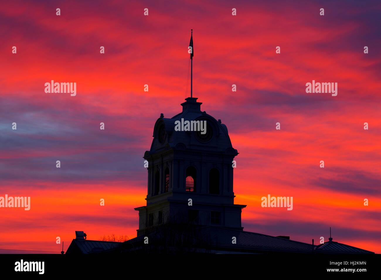 Crook County Courthouse sunrise, Prineville, Oregon Stock Photo Alamy