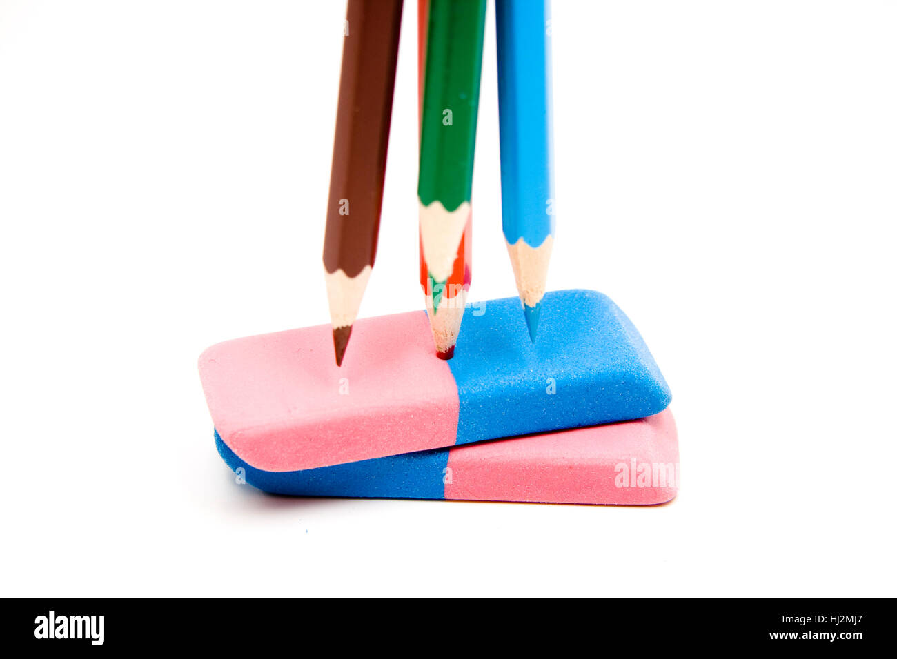 paint, colored pencils, coloured pencils, object, coloured, paint, colored Stock Photo