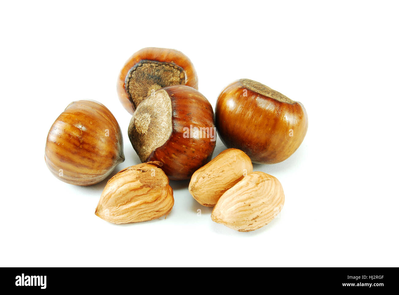 nuts isolated Stock Photo