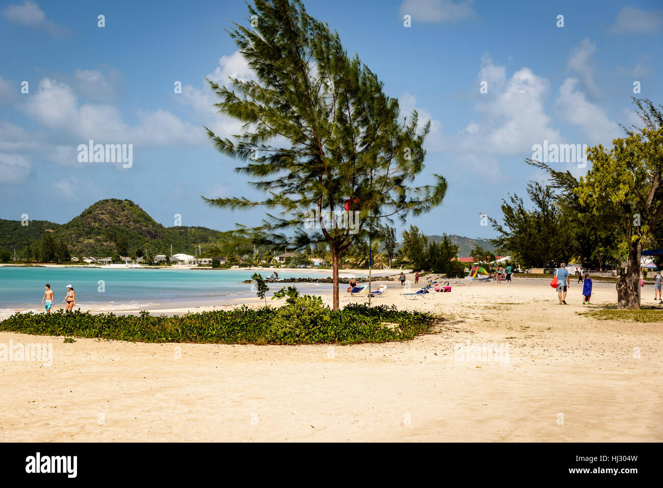 Jolly Beach, Jolly Harbour, Antigua Stock Photo Alamy