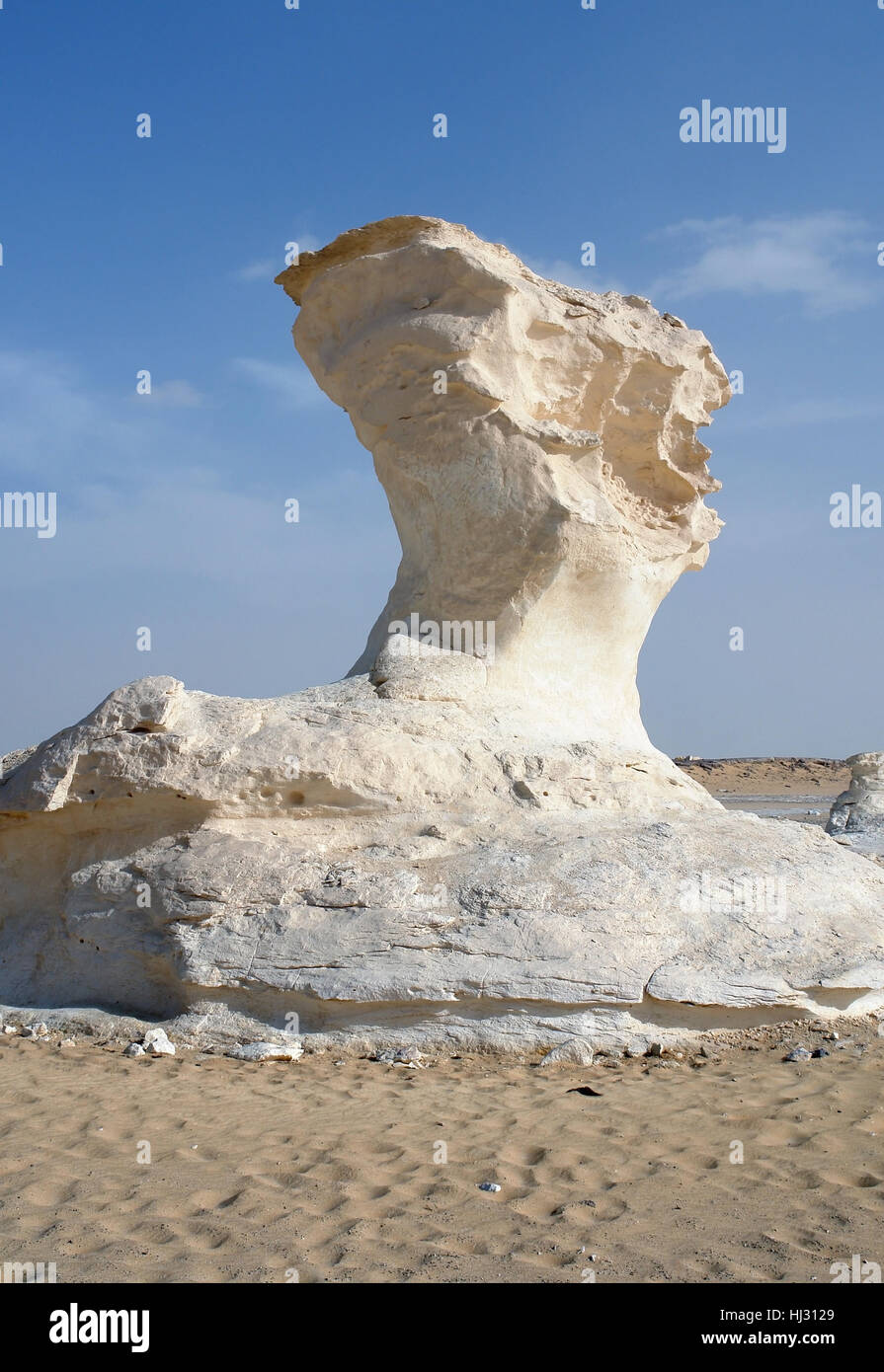 the white desert with rock formation in Egypt Stock Photo - Alamy