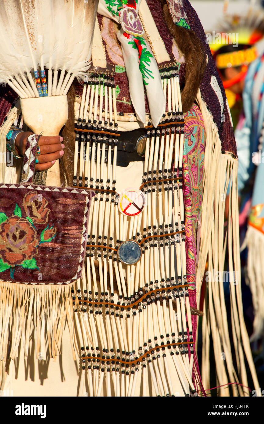 Woman in regalia, PiUmeSha Treaty Days, Warm Springs Indian