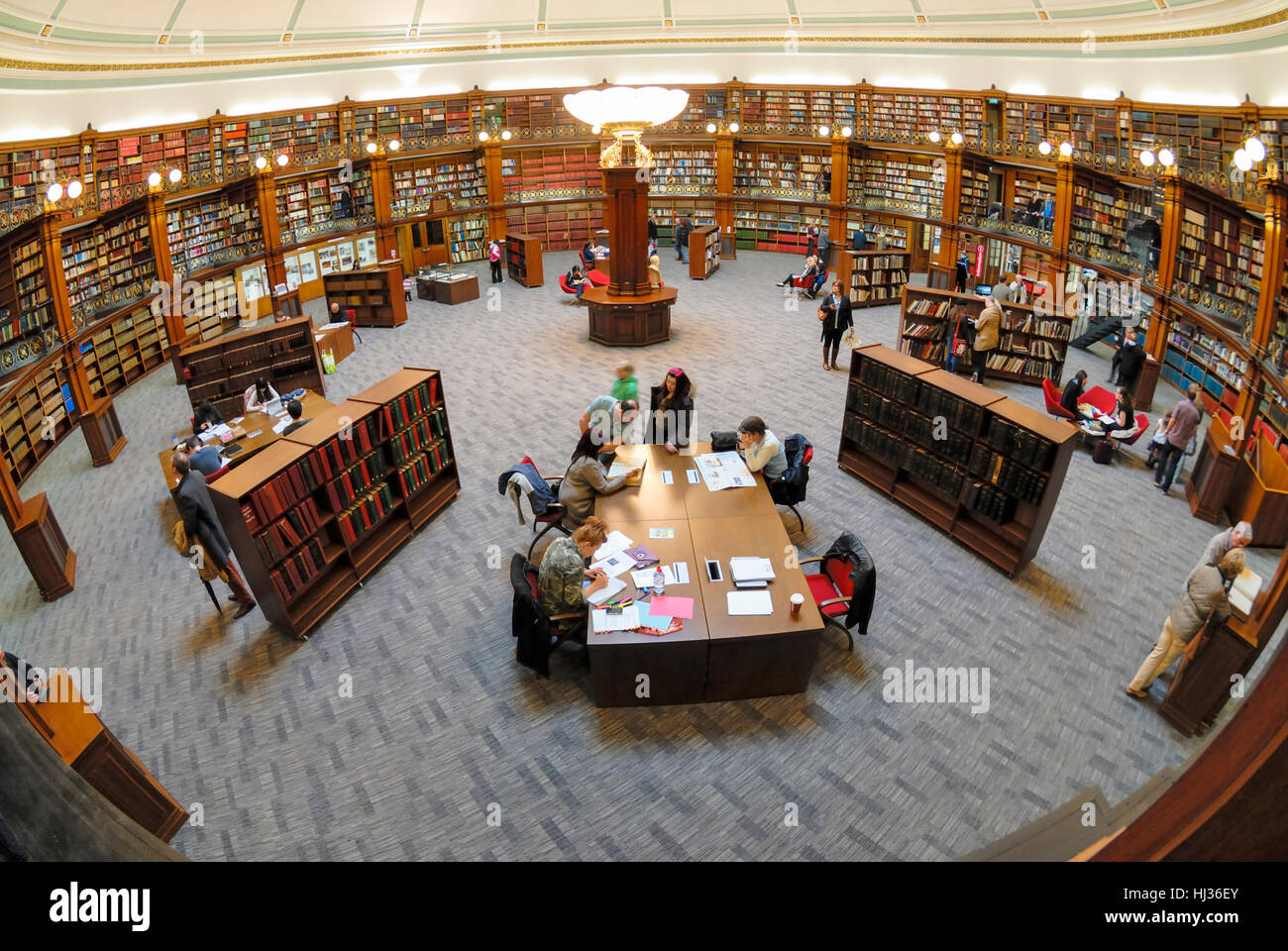 Picton Reading Room, part of Liverpool Central Library. Stock Photo