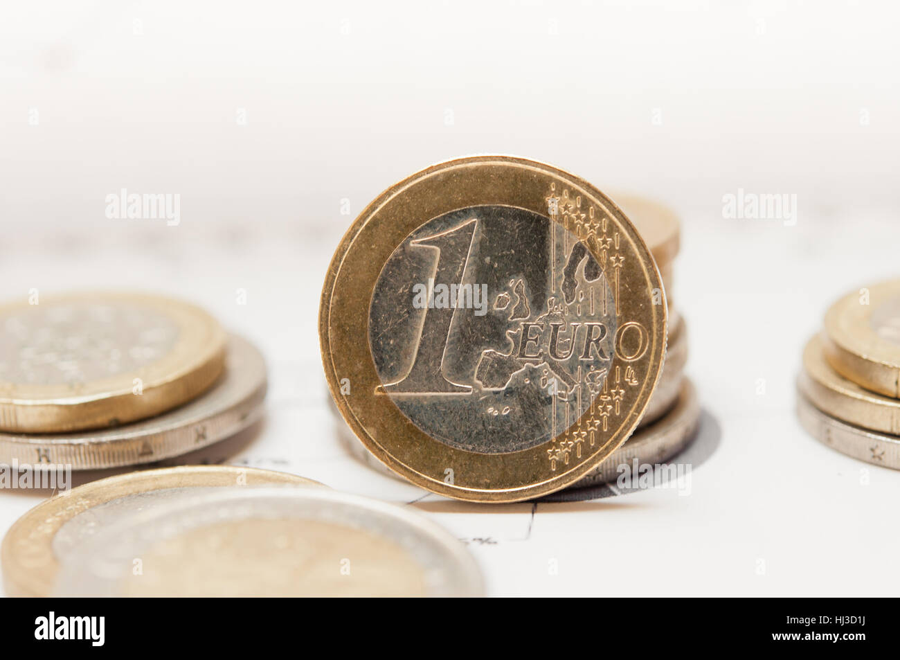 euro coin Stock Photo