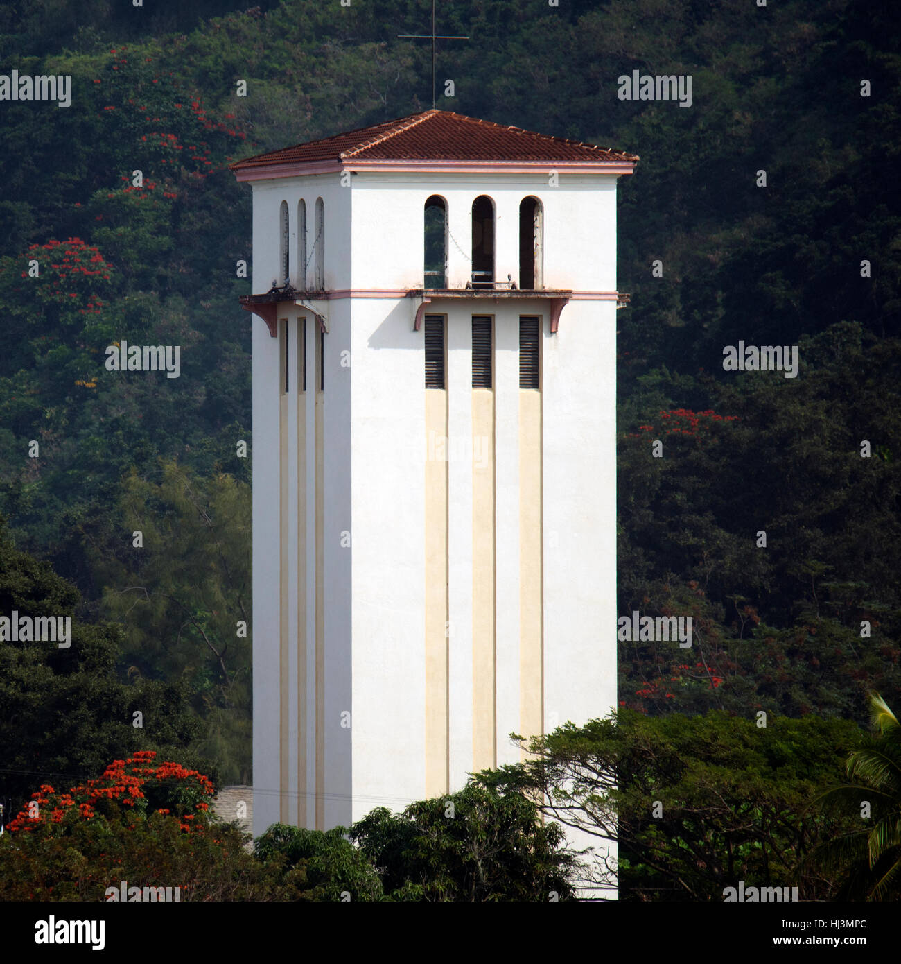 Tower of the St. Peter & St. Paul Church, Waimea Bay, North Shore, Oahu