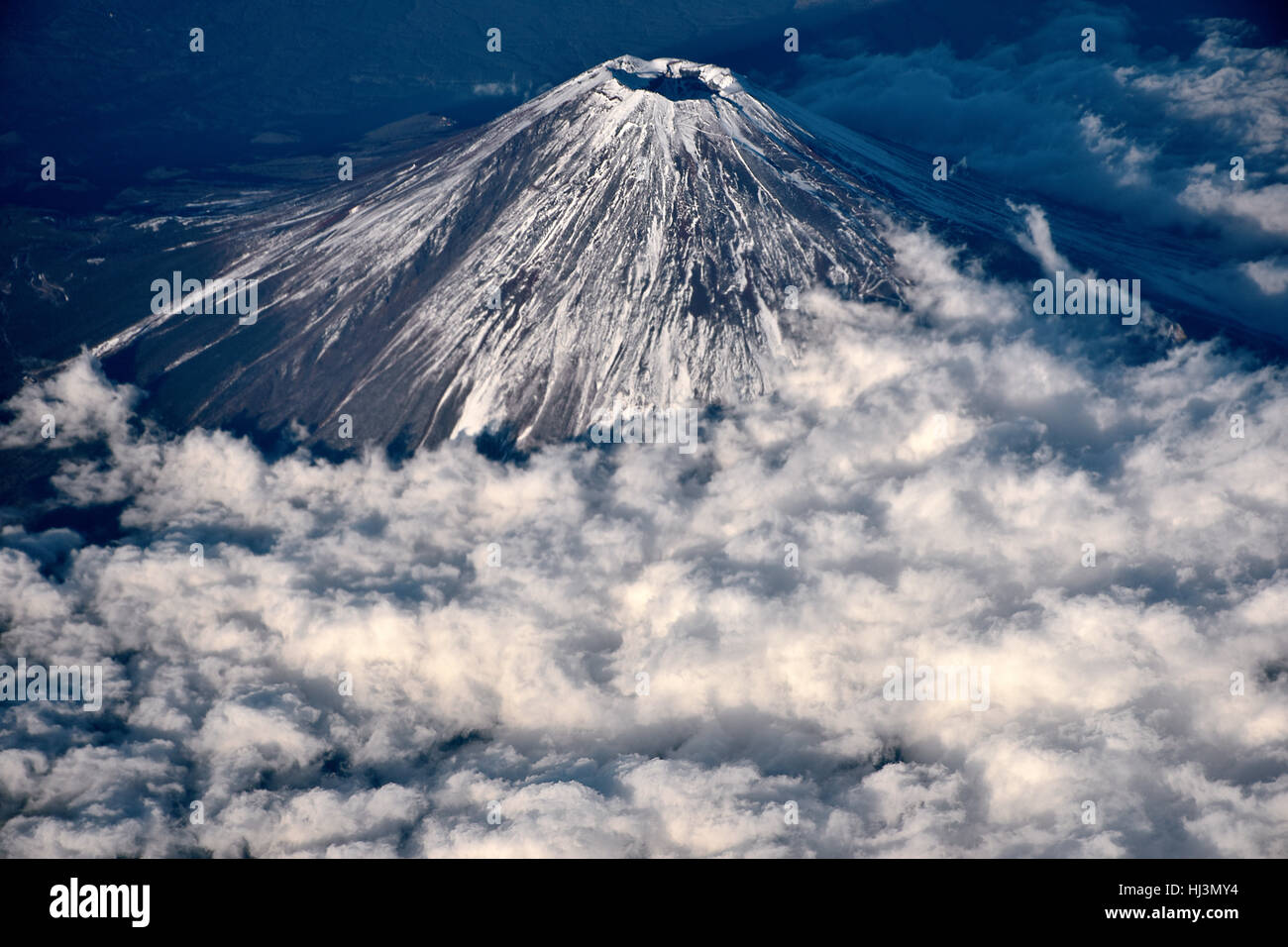 Aerial view of Mount Fuji, Japan Stock Photo - Alamy